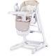 CARETERO Detská jedálenská stolička 2v1 Caretero Indigo beige