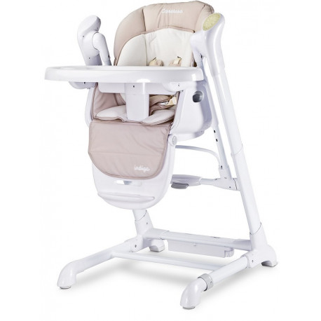 CARETERO Detská jedálenská stolička 2v1 Caretero Indigo beige