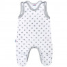 NEW BABY Dojčenské dupačky New Baby Classic II sivé s hviezdičkami