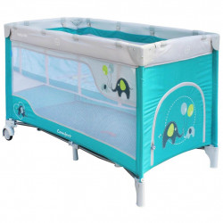 BABY MIX Detská cestovná postieľka Baby Mix Slony Blue