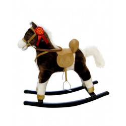 MILLY MALLY Hojdací koník Milly Mally Mustang tmavo hnedý