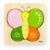 Viga Drevené puzzle pre najmenších Viga Motýľ