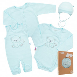 NEW BABY Dojčenská súprava do pôrodnice New Baby For Sweet Bear modrá