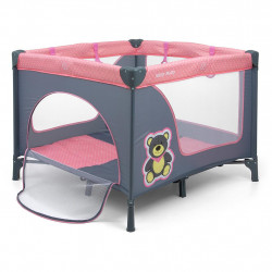 MILLY MALLY Detská skladacia ohrádka Milly Mally Fun Pink Bear