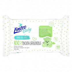 Linteo Detské vlhčené obrúsky Linteo Baby 100% BIODEGRADABLE 48ks