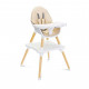 CARETERO Jedálenská stolička CARETERO TUVA beige
