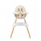CARETERO Jedálenská stolička CARETERO TUVA beige
