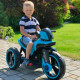 BABY MIX Detská elektrická motorka Baby Mix POLICE modrá