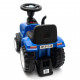 BABY MIX Detské odrážadlo traktor s vlečkou a náradim Baby Mix New Holland modrý