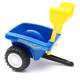 BABY MIX Detské odrážadlo traktor s vlečkou a náradim Baby Mix New Holland žltý