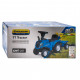 BABY MIX Detské odrážadlo traktor s vlečkou a náradim Baby Mix New Holland žltý