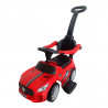 BABY MIX Detské odrážadlo so zvukom a vodiacou tyčou Baby Mix RACER červené