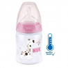 NUK Dojčenská fľaša NUK First Choice Temperature Control 150 ml pink
