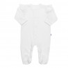 NEW BABY Dojčenský bavlnený overal New Baby Practical biely dievča