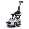 BABY MIX Detské odrážadlo so zvukom a vodiacou tyčou Baby Mix POLICE biele