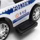 BABY MIX Detské odrážadlo so zvukom a vodiacou tyčou Baby Mix POLICE biele