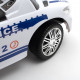 BABY MIX Detské odrážadlo so zvukom a vodiacou tyčou Baby Mix POLICE biele