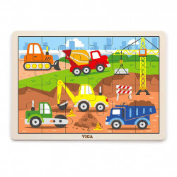 Viga Detské drevené puzzle Viga Stavba