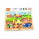Viga Detské drevené puzzle Viga Stavba
