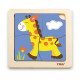 Viga Drevené puzzle pre najmenších Viga 4 ks Žirafa