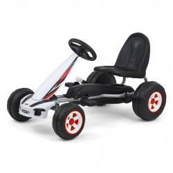 MILLY MALLY Detská šliapacia motokára Go-kart Milly Mally Viper biela