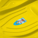 BABY MIX Detský sánkovací klzák Mušľa Baby Mix PREMIUM KOMFORT 80 cm žltý