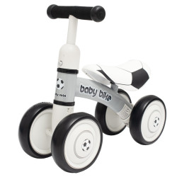BABY MIX Detské odrážadlo Baby Mix Baby Bike Čierna biela football