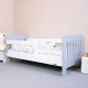 NEW BABY Detská posteľ so zábranou New Baby ERIK 140x70 cm bielo-sivá