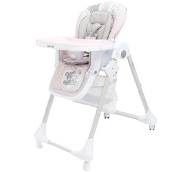 BABY MIX Jedálenská stolička Baby Mix Infant pink