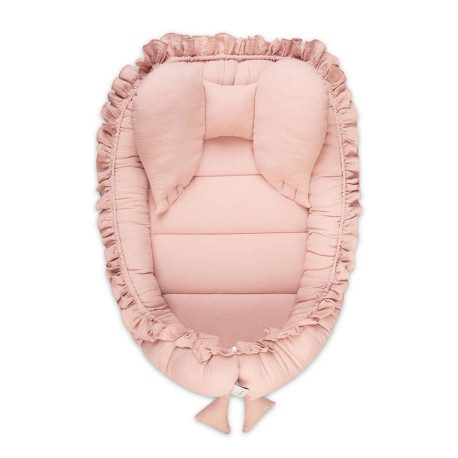 BELISIMA Hniezdočko pre bábätko Belisima Mušelín old pink