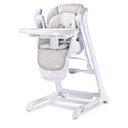 CARETERO Detská jedálenská stolička 2v1 Caretero Indigo light grey