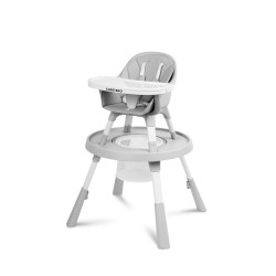 CARETERO Jedálenská stolička CARETERO 3v1 Velmo grey