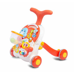TOYZ Detské hrajúce edukačné chodítko 2v1 Toyz Spark orange