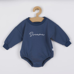 KOALA Dojčenské teplákové body baggy Koala Dreamer modrá