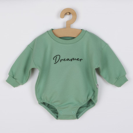 KOALA Dojčenské teplákové body baggy Koala Dreamer zelená