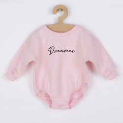 KOALA Dojčenské teplákové body baggy Koala Dreamer ružová