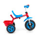 MILLY MALLY Detská trojkolka Milly Mally Boby TURBO Cool Red