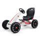 MILLY MALLY Detská šliapacia motokára Go-kart Milly Mally Abarth biela