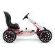 MILLY MALLY Detská šliapacia motokára Go-kart Milly Mally Abarth biela