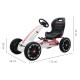 MILLY MALLY Detská šliapacia motokára Go-kart Milly Mally Abarth biela