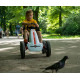 MILLY MALLY Detská šliapacia motokára Go-kart Milly Mally Abarth biela