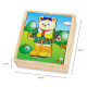 Viga Detský puzzle obliekanie Viga Medvedík