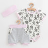 NEW BABY 3-dielna letná bavlnená súprava New Baby Perfect Summer cute bunny