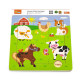 Viga Drevené puzzle na doske Viga Farma