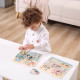 Viga Drevené vkladacie puzzle dopravné prostriedky Viga