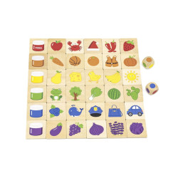 Viga Drevené puzzle Farby Viga