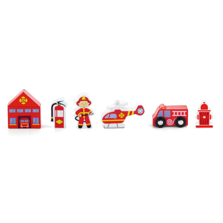 Viga Drevené figúrky pre deti Viga Fireman