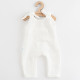NEW BABY Dojčenské mušelínové zahradníčky New Baby Soft dress béžová