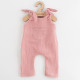 NEW BABY Dojčenské mušelínové zahradníčky New Baby Soft dress ružová