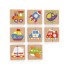Viga Detské drevené magnetické puzzle Viga
